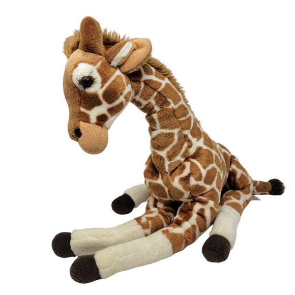 FAO Schwarz Giraffe Plush Stuffed Animal 24" Toys R Us Brown - Picture 1 of 5